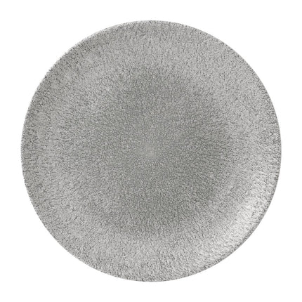 Medium Rectangle Coupe Plate Jasper Grey Raku Collection | Churchill
