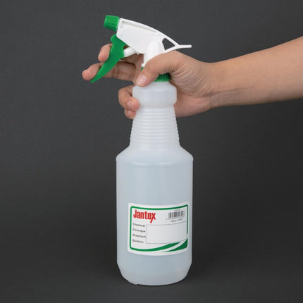 Color-Coded Spray Bottle Green 750ml | Jantex 3