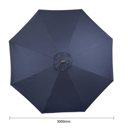 Round UV-Resistant Parasol 3M Diameter | Bolero Sevilla | Marine Blue 6