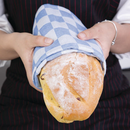 Blue Checkered Cotton Tea Towel 66x66cm | Vogue 6
