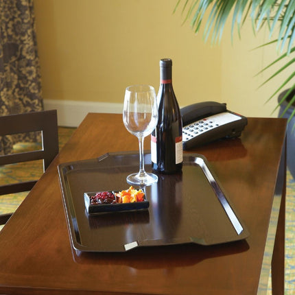 Lightweight Laminated Room Service Tray Wenge | Cambro 3