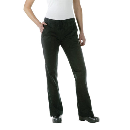 Women's Black Executive Chef Pants | Chef Works | S 8