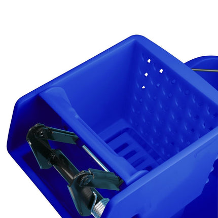 30L Mop Bucket with Foot Pedal Release Blue | Jantex Kentucky 5