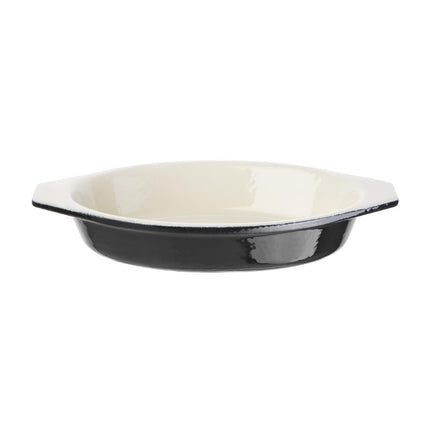 Oval Black Gratin Dish 0.65L | Vogue