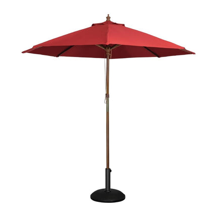 Round Red Parasol 2.5 Meter | Bolero