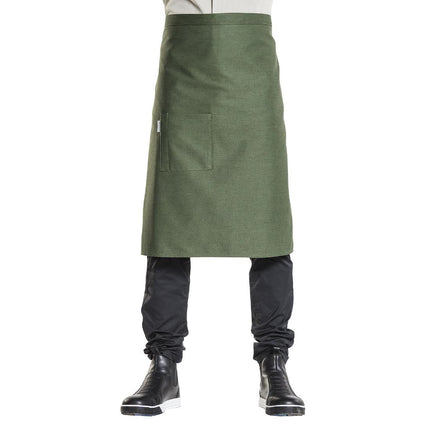 Chaud Devant Nordic Apron | Forest Green | Unisex | Size W90-L65 cm | 67% Polyester, 33% Cotton 2