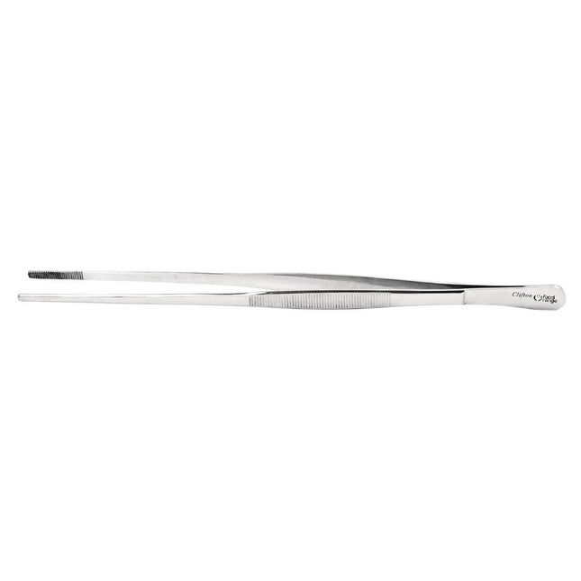 Stainless Steel Micro Tweezer with Rounded Tip 30cm