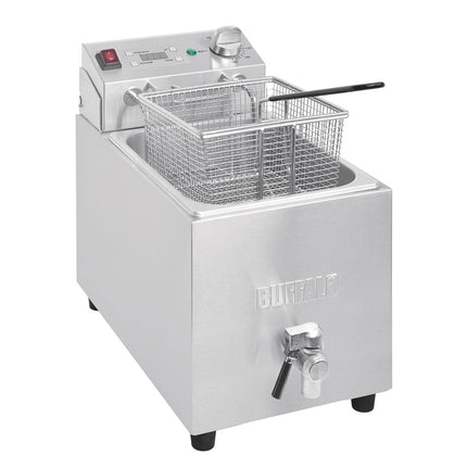 Single Tank Countertop Fryer 8L with Timer 2.9kW | Buffalo 6