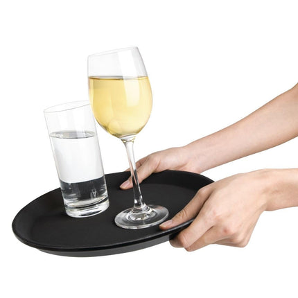 Olympia Kristallon Round Non-Slip Polypropylene Tray 28 cm 2