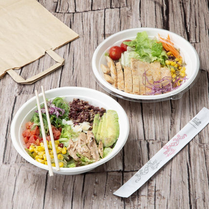 Compostable Bagasse Poke Bowl Bases 24oz | Fiesta 7
