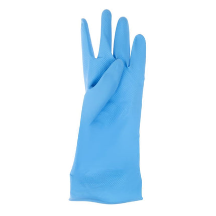 Household Latex Gloves Blue L | Jantex 4