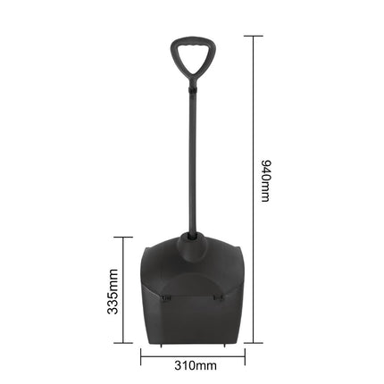 Long-Handled Broom and Dustpan Set 30cm Wide | Jantex 4