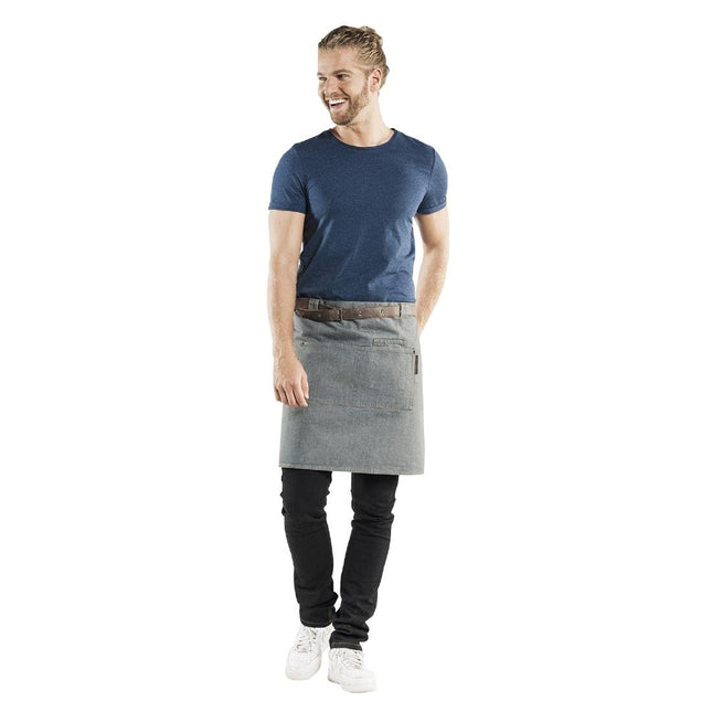 Unisex Denim Apron W70-L50 cm | Chaud Devant Forene | Grey