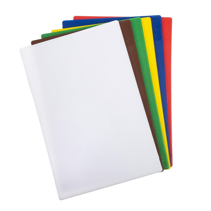 LDPE Cutting Board Set with Rack 450x300x10mm | Hygiplas 4