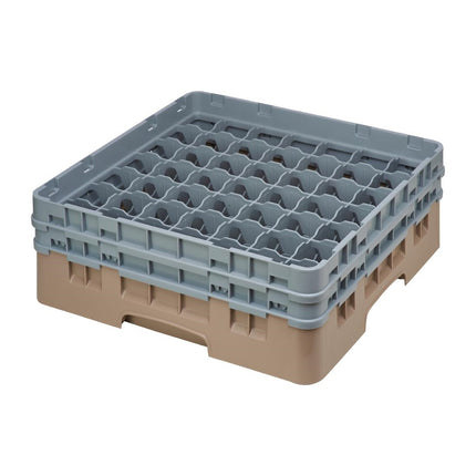Dishwasher Rack with 49 Compartments, Max Glass Height 13.3cm | Cambro Camrack
