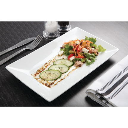 Rectangular Whiteware Serving Platters 31x18cm | Olympia | Set of 2 8