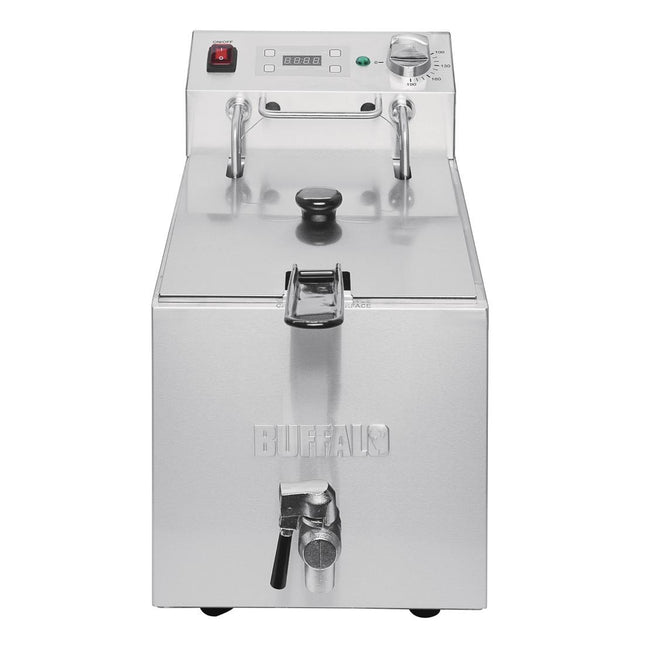 Single Tank Countertop Fryer 8L with Timer 2.9kW | Buffalo