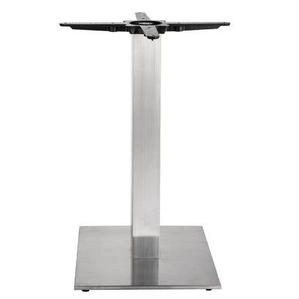 Square Stainless Steel Table Leg for Werzalit Plus Tabletops | Bolero