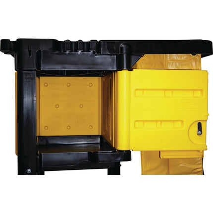 Cleaning Trolley Box with Lock | Rubbermaid L658 4