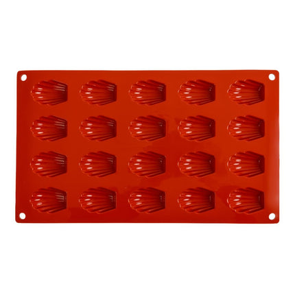 Mini Madeleine Silicone Baking Mold 20 Cavities | Pavoni Formaflex | 1.1cm Deep 3