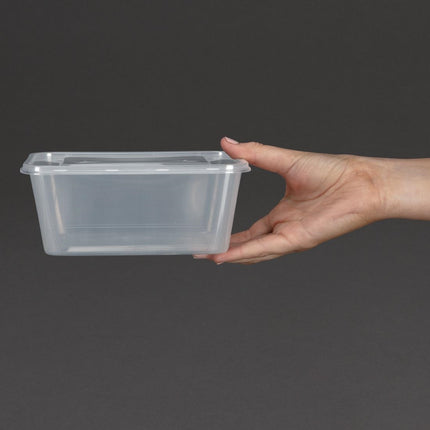 Recyclable Microwaveable Plastic Containers 100cl with Lids | Fiesta | 250 Pieces 4