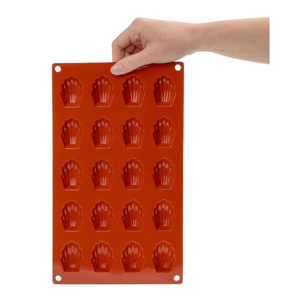 Mini Madeleine Silicone Baking Mold 20 Cavities | Pavoni Formaflex | 1.1cm Deep 7