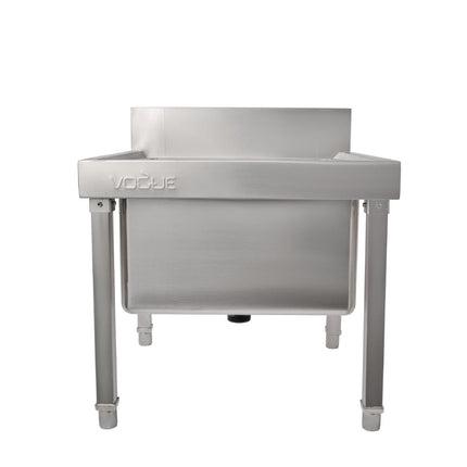 Vogue Stainless Steel Mop Sink with Large Basin 8