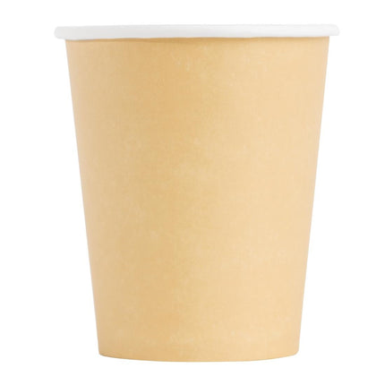 Recyclable Single-Wall Light Brown Coffee Cups | Fiesta | 23cl 2