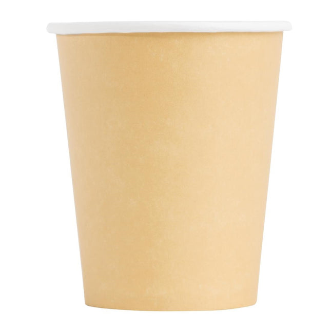 Recyclable Single-Wall Light Brown Coffee Cups | Fiesta | 23cl 2