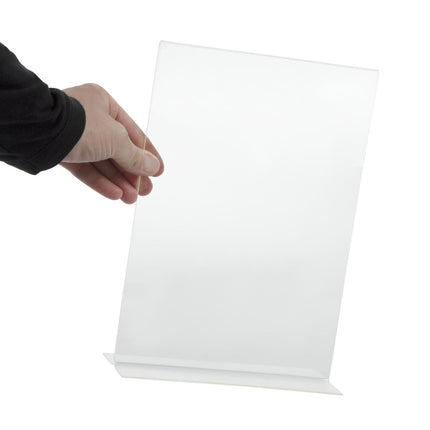 Acrylic Straight Menu Holder A4 | Olympia 2