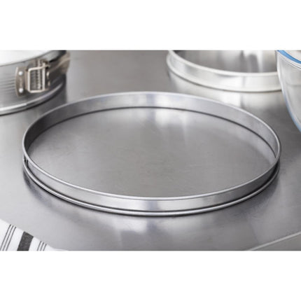 Matfer Bourgeat Stainless Steel Flat Cake Ring 28cm 5