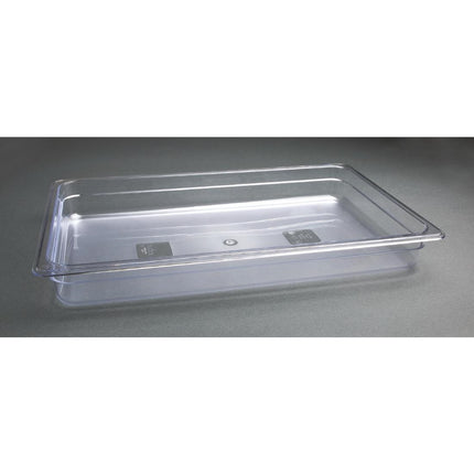 Polycarbonate Gastronorm Container 1/1 Clear 65mm | Vogue 6