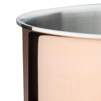 Tri-Wall Copper Induction Saucepan 200x100mm | Vogue 5