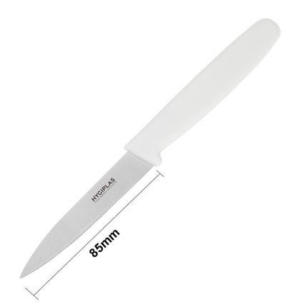 Paring Knife 7.5cm White Handle | Hygiplas 5