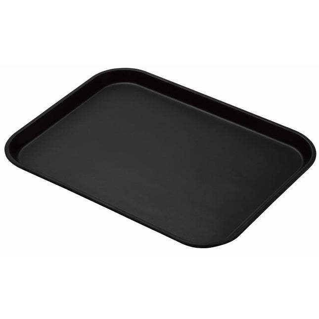 Cambro Treadlite Rectangular Non-Slip Fiberglass Tray Black 45.7x35.5cm