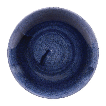 Cobalt Blue Coupe Plate 16.5cm | Churchill Stonecast Patina Evolve | 12 Pieces