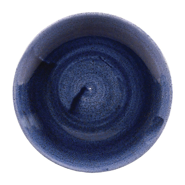 Cobalt Blue Coupe Plate 16.5cm | Churchill Stonecast Patina Evolve | 12 Pieces