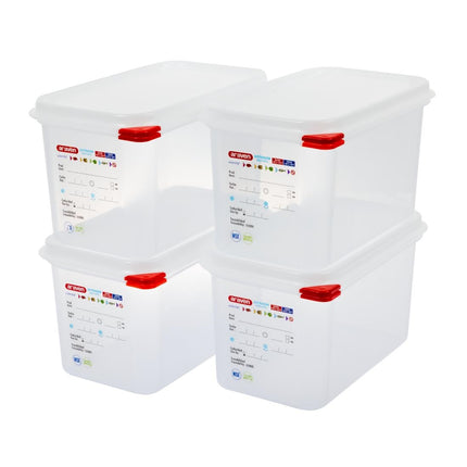 Araven GN 1/4 Food Container with Lid 4.3L 7