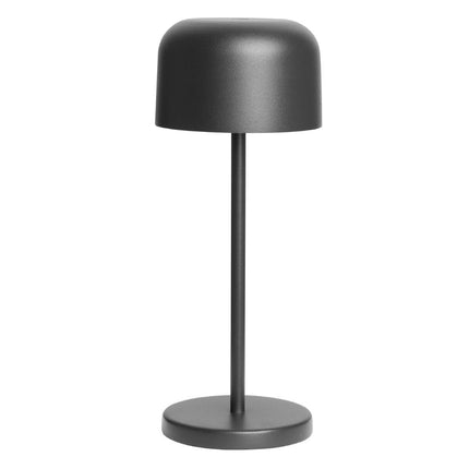 Table Lamp with Round Black Shade 200mm | Olympia Siena