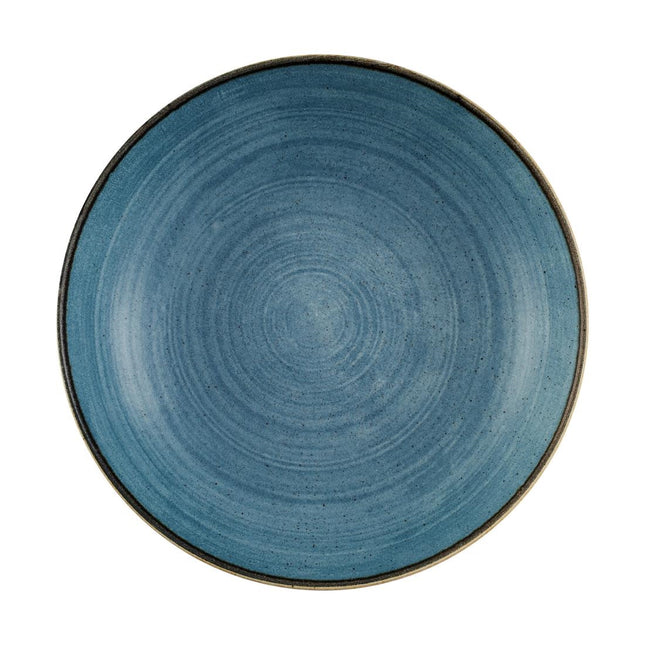 Raw Evolve Teal Bowls 248mm | Churchill Stonecast Raw