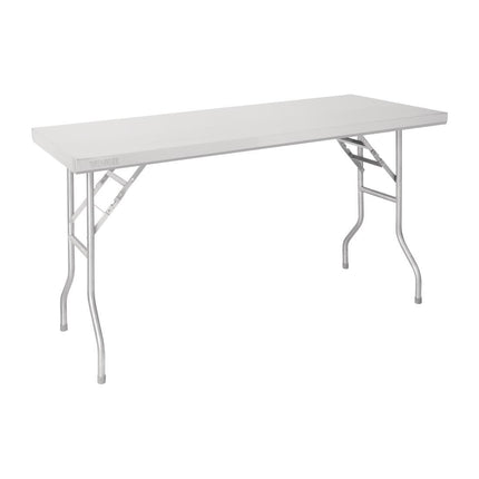 Foldable Stainless Steel Work Table 1220x610x780mm | Vogue