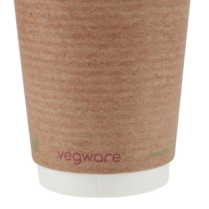Compostable Double-Walled Cups 340ml | Vegware 89 Series 6