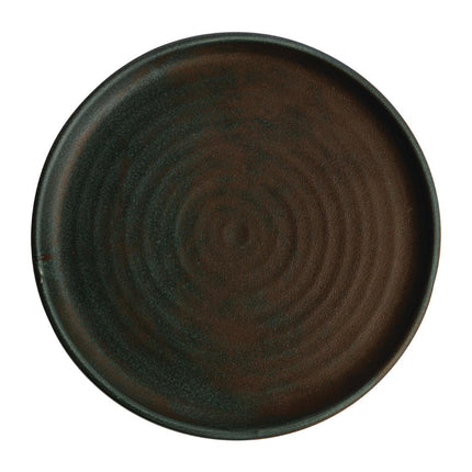 Round Green Plates with Narrow Rim 26.5cm | Olympia Canvas