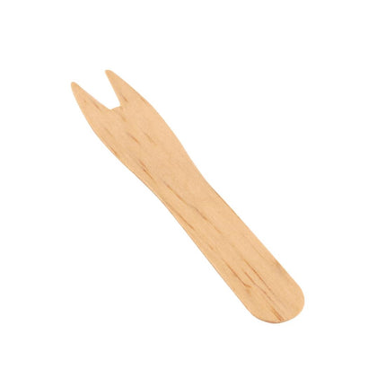 Compostable Wooden Fry Forks 9.5cm | Fiesta 7