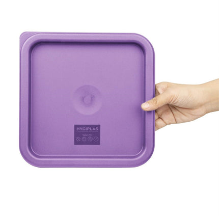 Square Purple Lid for Food Storage Containers Medium | Hygiplas 5