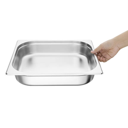 Stainless Steel GN 2/3 Container 65mm Depth | Vogue 2