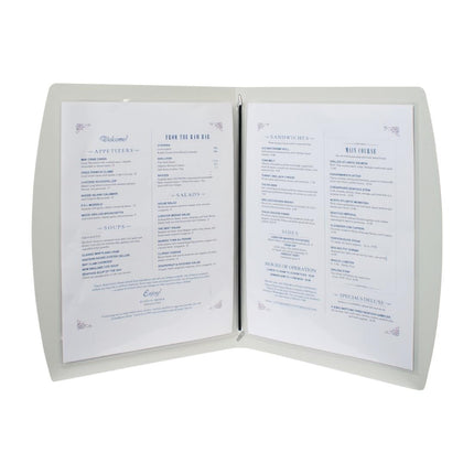 Rio Silver A4 Menu Cover | Securit 3