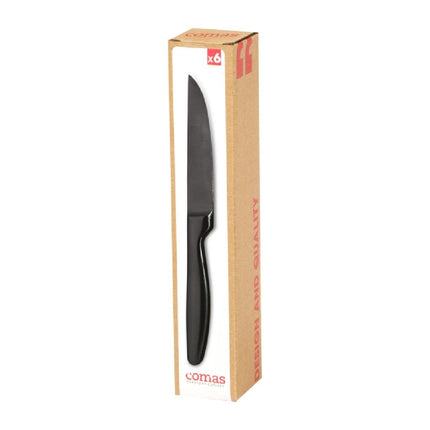Comas Boj Satin Gunmetal Steak Knives 6-Pack 4