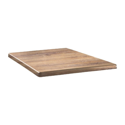 Square Atacama Cherry Wood Tabletop 70cm | Topalit Classic Line