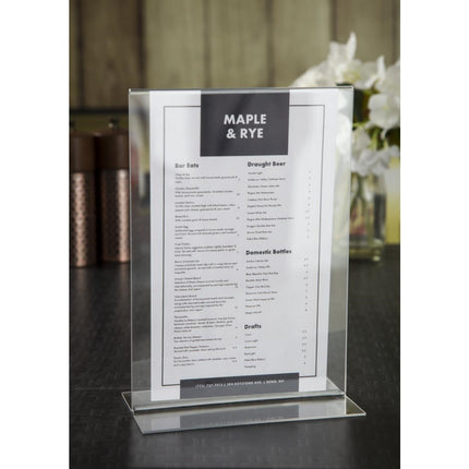 Acrylic Straight Menu Holder A5 | Olympia 7